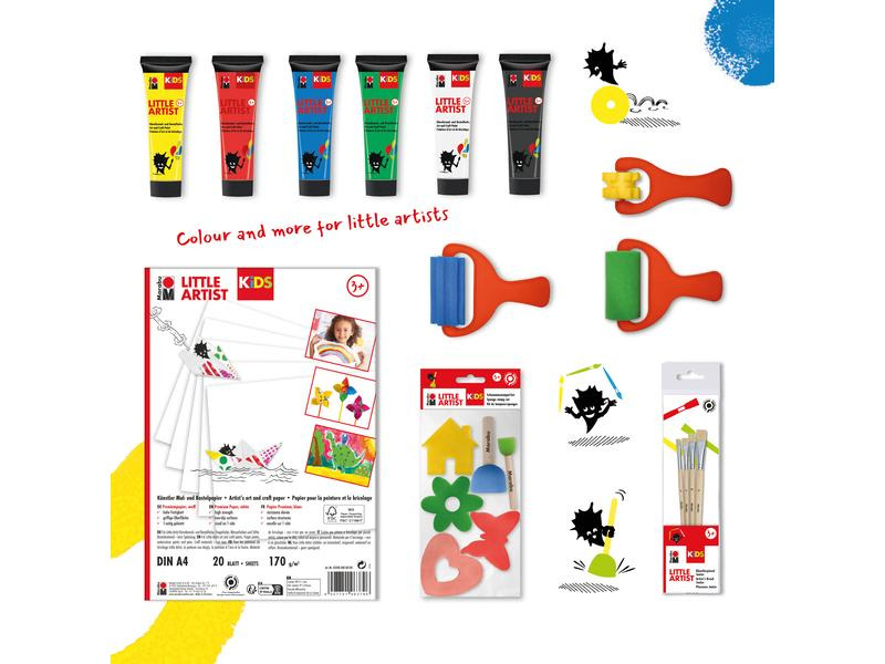 Marabu Bastelfarbe Kids Power Paint Box 6 x 36 ml