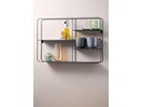 Schou Wandregal 57 x 40 x 10 cm, Schwarz