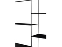 Schou Wandregal 57 x 40 x 10 cm, Schwarz