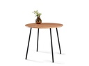 Schou Beistelltisch Ø 55 cm, Braun/Schwarz