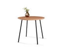 Schou Beistelltisch Ø 55 cm, Braun/Schwarz