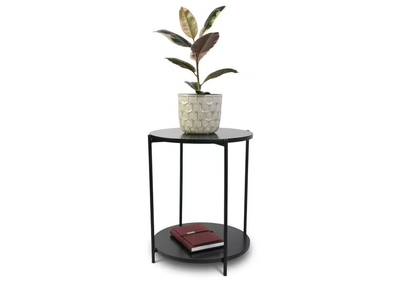 Schou Beistelltisch Ø 40 cm, Schwarz