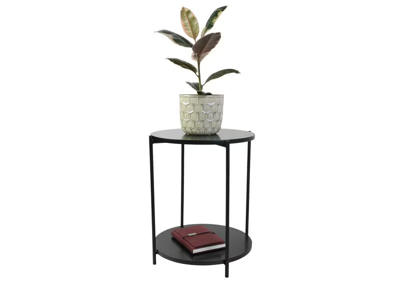 Schou Beistelltisch Ø 40 cm, Schwarz