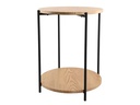 Schou Beistelltisch Ø 40 cm, Braun/Schwarz