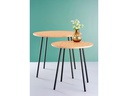 Schou Beistelltisch Ø 40 cm, Braun/Schwarz
