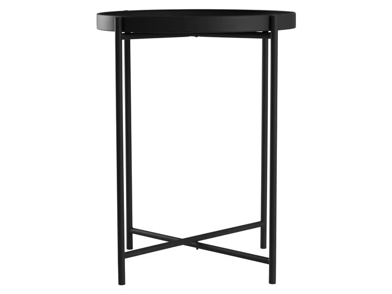 Schou Beistelltisch Ø 38 cm, Schwarz