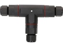 Max Hauri Verbindungsmuffe T-Stück IP68, 6.5 - 11 mm, Schwarz