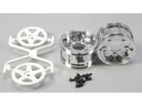 Tamiya Felgen 5-Speichen, zweiteilig, 30 mm, Weiss 2 Stück, 1:10