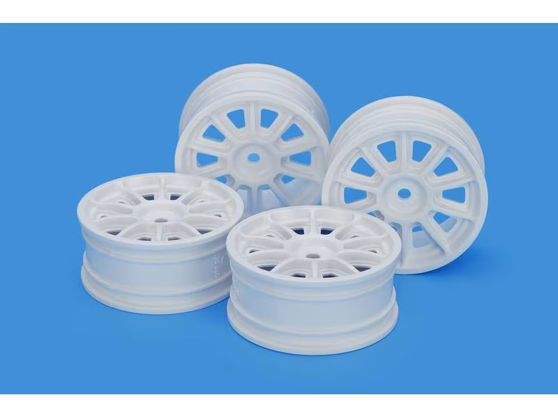 Tamiya Felgen 10-Speichen, 24 mm, Weiss, 2-Stück