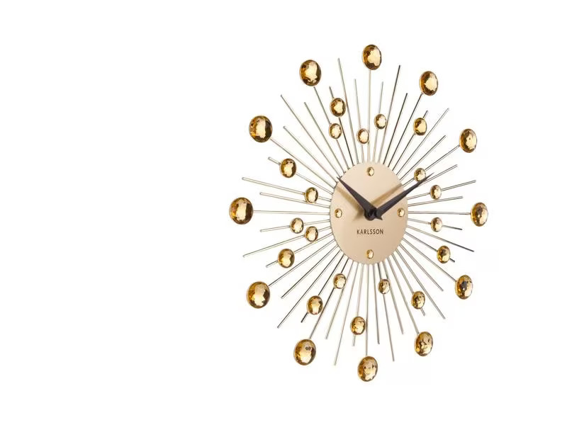 KARLSSON Wanduhr Sunburst Medium Ø 30 cm, Gold