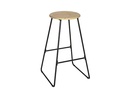 Wenko Barhocker Loft 42 x 70 cm, Nature/Schwarz