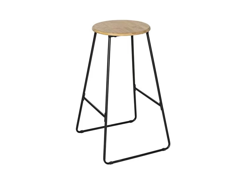 Wenko Barhocker Loft 42 x 70 cm, Nature/Schwarz