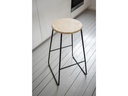 Wenko Barhocker Loft 42 x 70 cm, Nature/Schwarz