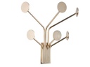 present time Wandhaken 6-fach, Gold