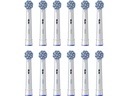Oral-B Zahnbürstenkopf Sensitive Clean 12 Stück, Weiss