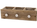 CHALET Aufbewahrungskiste mit Einsatz 32 x 10 x 9 cm, Braun
