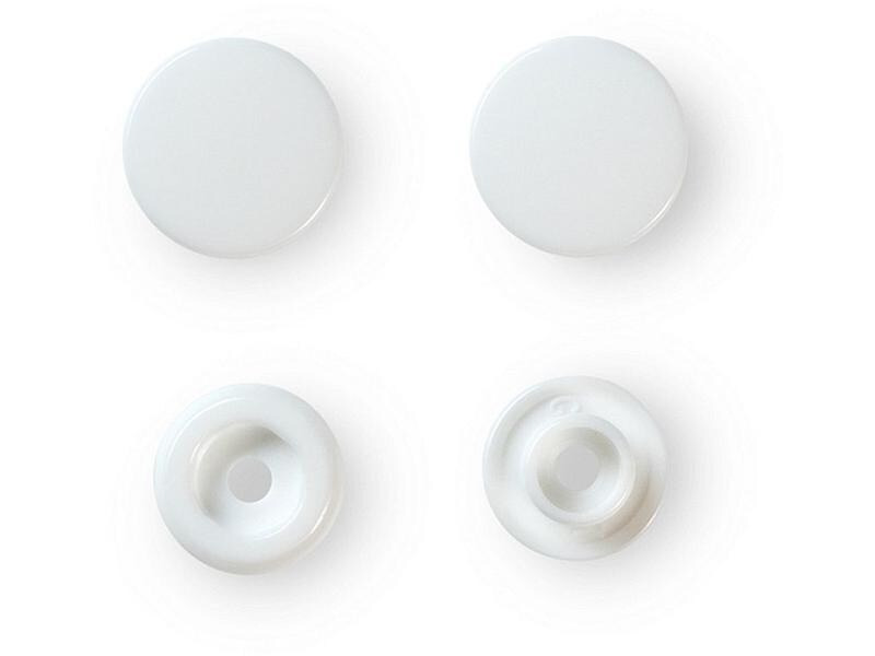 Prym Druckknöpfe Color Snaps Weiss, 12.4 mm, 30 Stück