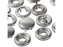 Prym Druckknöpfe Jersey Kappe Silber, 10 mm, 20 Stück