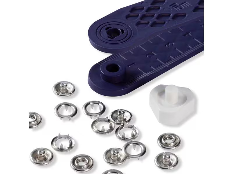 Prym Druckknöpfe Jersey Silber, 8 mm, 10 Stück