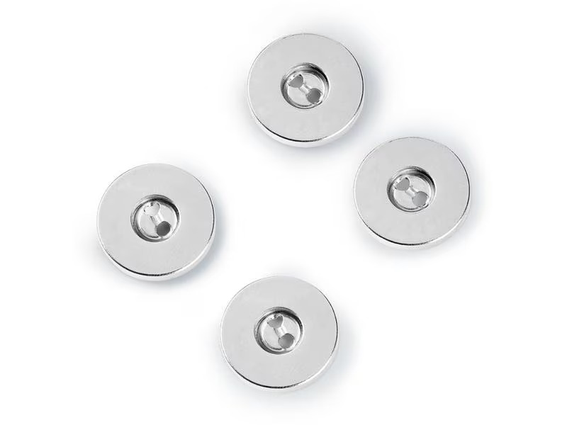 Prym Knöpfe Magnet-Annähknopf Silber, 19 mm