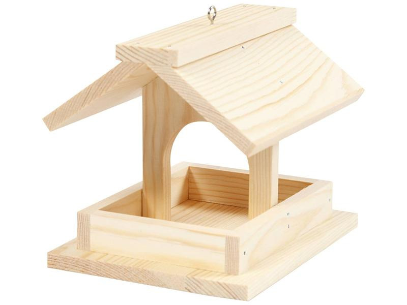 Creativ Company Holzartikel Vogelfutterhaus Set 14.5 x 11.5 x 12.5 cm