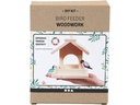 Creativ Company Holzartikel Vogelfutterhaus Set 14.5 x 11.5 x 12.5 cm