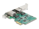 Delock Netzwerkkarte 2x RJ45 2.5 Gbps PCI-Express x1
