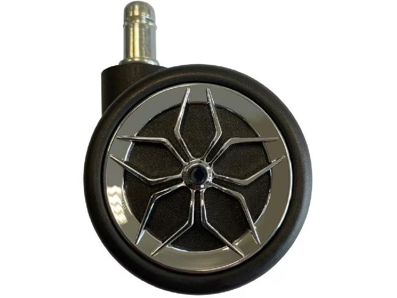 LC-Power Rollen LC-CASTERS-2-DRIFT 5er Set Chrom