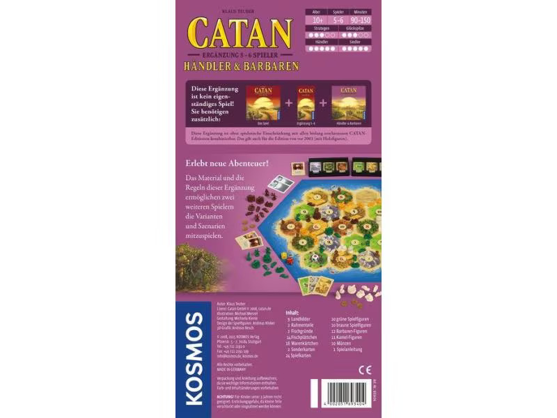Kosmos Familienspiel Catan: Händler &amp; Barbaren 5-6