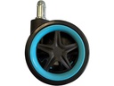 LC-Power Rollen LC-CASTERS-DRIFT 5er Set Hellblau