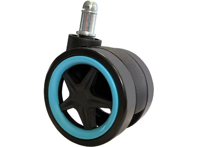 LC-Power Rollen LC-CASTERS-DRIFT 5er Set Hellblau