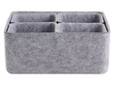 Schou Aufbewahrungskorb 5-er Set Grau