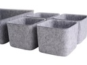 Schou Aufbewahrungskorb 5-er Set Grau