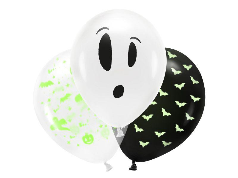 Partydeco Ballons BOO! Mehrfarbig, 7 cm