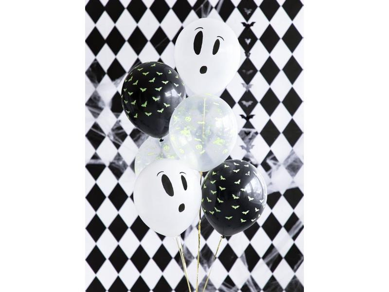Partydeco Ballons BOO! Mehrfarbig, 7 cm
