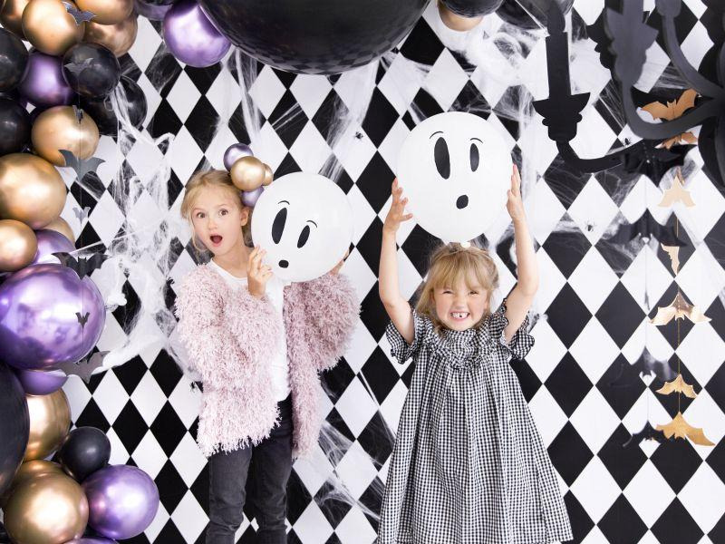 Partydeco Ballons BOO! Mehrfarbig, 7 cm
