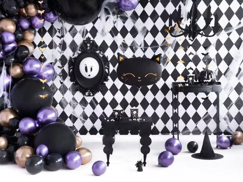 Partydeco Ballons BOO! Mehrfarbig, 7 cm