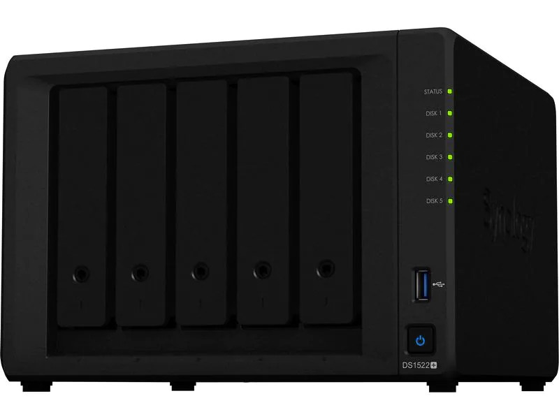 Synology NAS DiskStation DS1522+ 5-bay Synology Plus HDD 30 TB