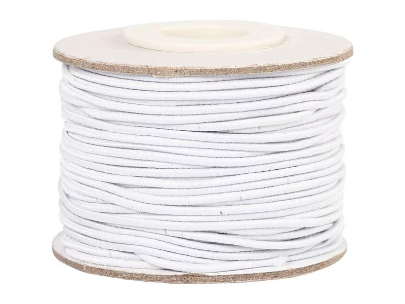 Creativ Company Elastikschnur 1 mm Weiss, 25 m