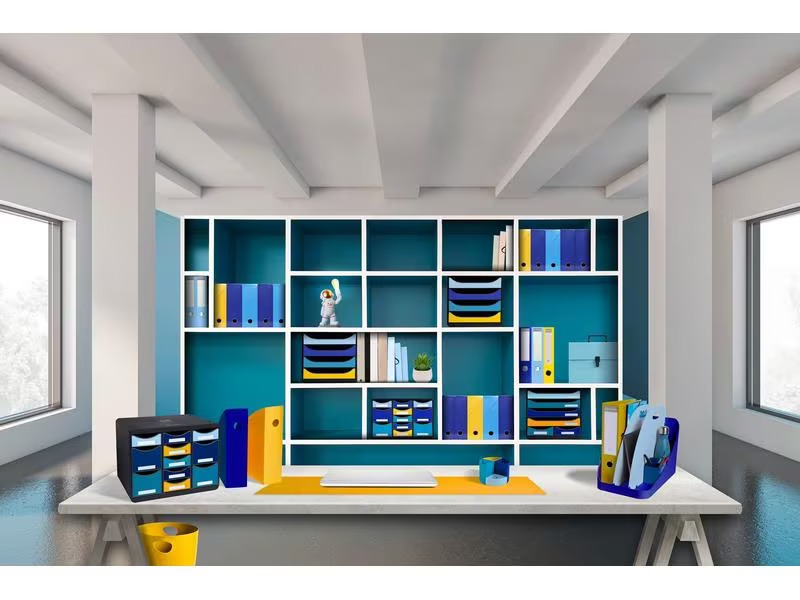 Exacompta Stehsammler Bee Blue Mag-Cube A4 Hellblau