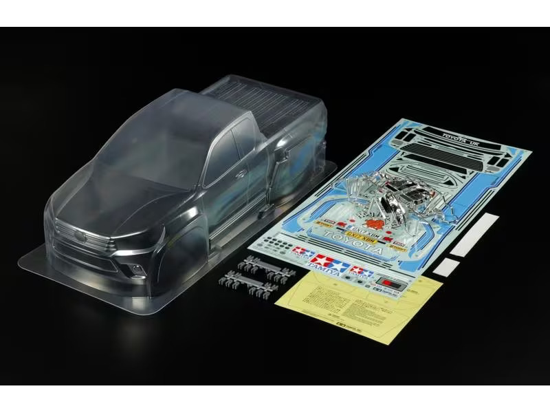 Tamiya Karosserie Toyota Hilux Extra Cab CC-01, 1:10, unlackiert