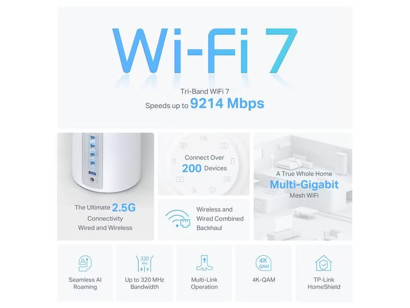 TP-Link Mesh-System Deco BE65 Einzeladapter