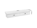 Songmics Wandregal mit 2 Schubladen Weiss