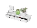 Songmics Wandregal mit 2 Schubladen Weiss