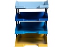 Exacompta Ablagekorb Bee Blue Combo Midi Mehrfarbig, 4 Stück