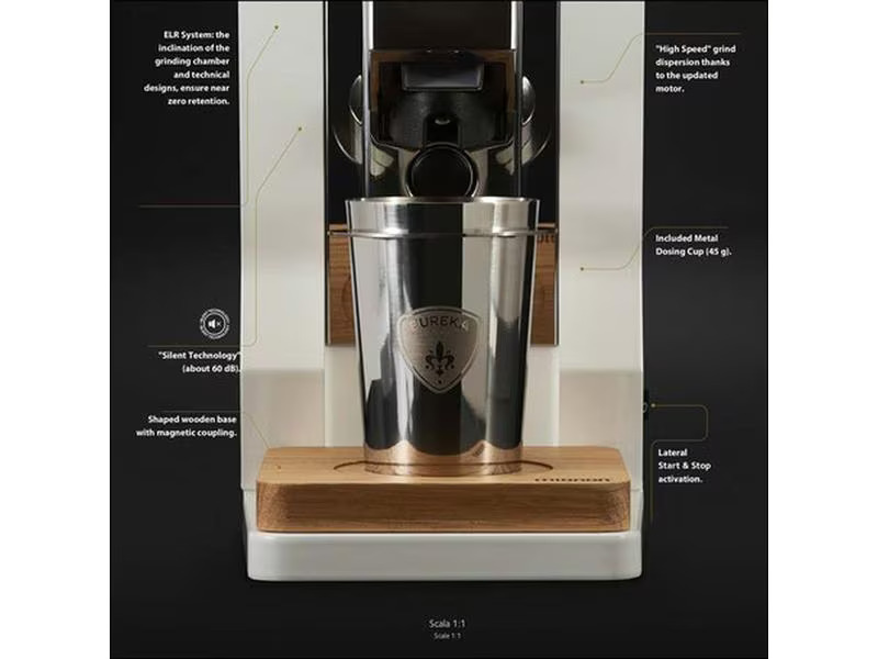 Eureka Kaffeemühle Mignon Oro Single Dose Schwarz matt