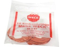 Weck Gummidichtring Ø 6 cm 10 Stück, Rot