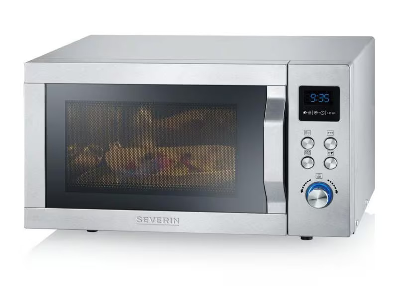 Severin Mikrowelle mit Grill MW 7751 Silber