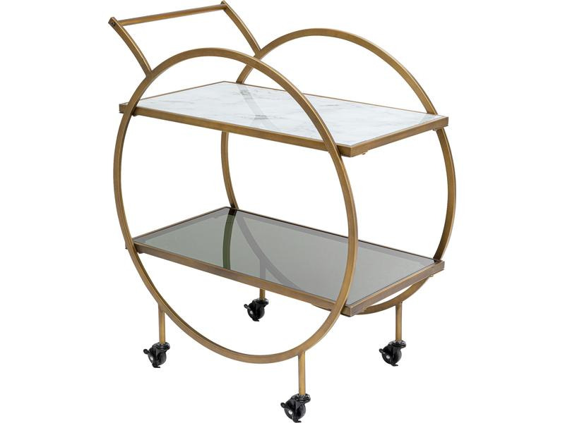 Kare Bartrolley Loft 85 x 74 cm, Messing