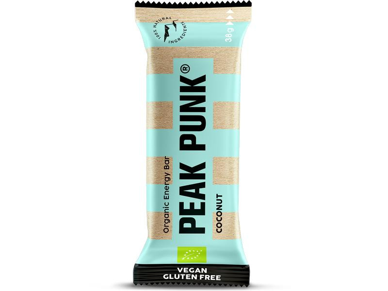 PEAK PUNK Riegel Bio Energy Bar – Coconut 15 x 38 g